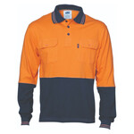 Cool Breeze 2 Tone Cotton Jersey Polo Shirt with Twin Chest Pocket