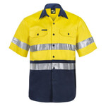 Mens Two Tone Short Sleeve Shirt With CSR Tape