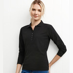 Womens Crew Long Sleeve Polo