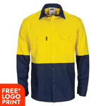 Cool Breeze T2 Vertical Vented Cotton Shirt with Gusset Sleeve