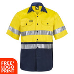 Mens Two Tone Short Sleeve Shirt With CSR Tape