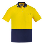 Mens Hi Vis Cotton Short Sleeves Polo